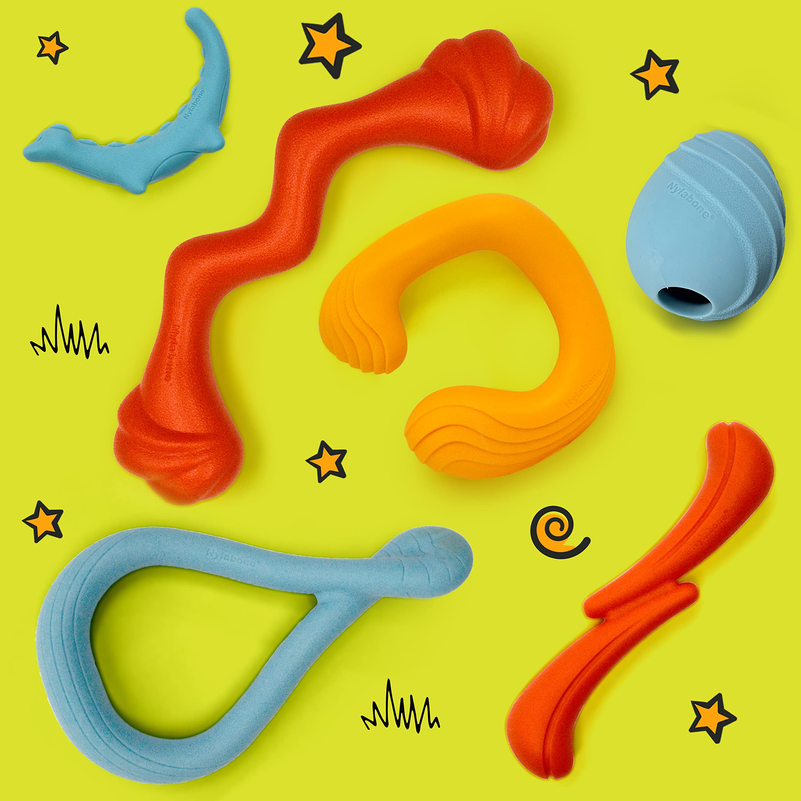 Nylabone Stik-GO Interactive Dog Toy - Lightweight Flexible Floatable Dog Fetch Toy for Creative Play & Dog Exercise